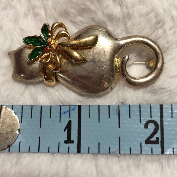 Premier Designs Jewelry Holiday Cat Brooch for Women - Picture 3 of 3